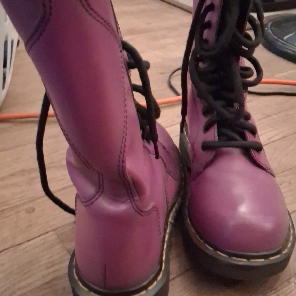 Dr. Martens Plum Lace-Up Boots